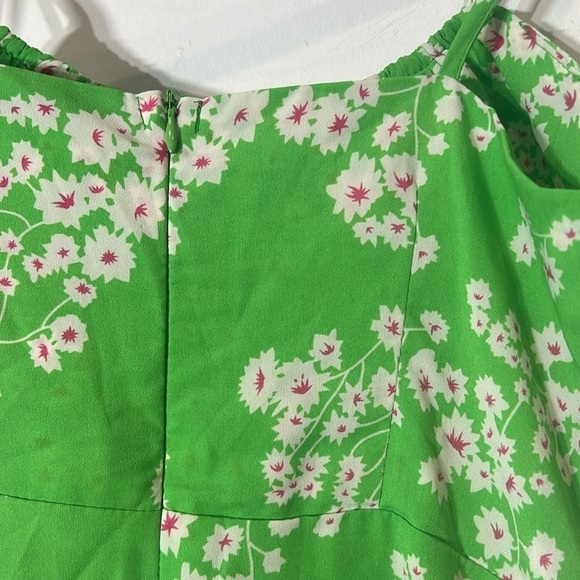 Love Harmony Green Floral Maxi Dress Womens Size Small lime green new w tag - Picture 6 of 12